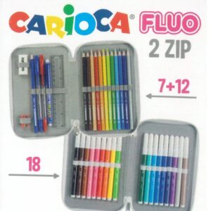 ΚΑΣΕΤΙΝΑ CARIOCA FLUO ΠΡΑΣΙΝΟ 2 ZIP